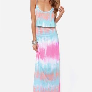 Lulu's Tie-Dye Maxi Dress